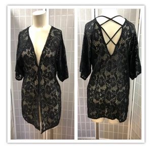 Charlotte Russe, Women, cover up, black,size S.: